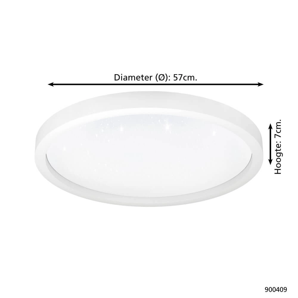 Ceiling lamp Zigbee Montemorelos-Z Ø 57cm white Eglo 9008606243822