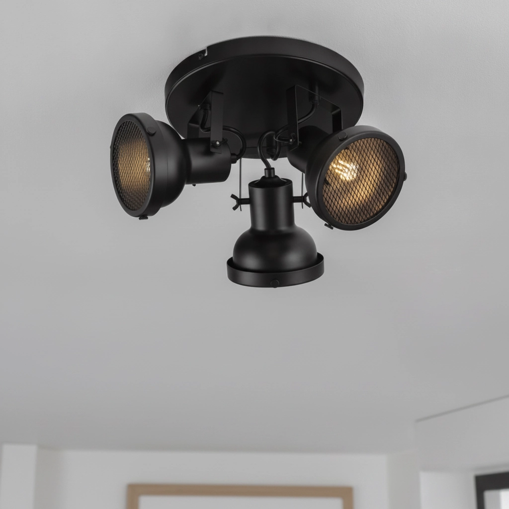 Ceiling lamp Ruvi 3-light black