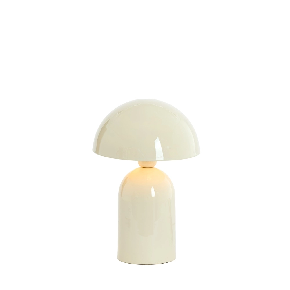 Mushroom table lamp Tolima gloss cream - Ø 23cm Light & Living 8717807807788
