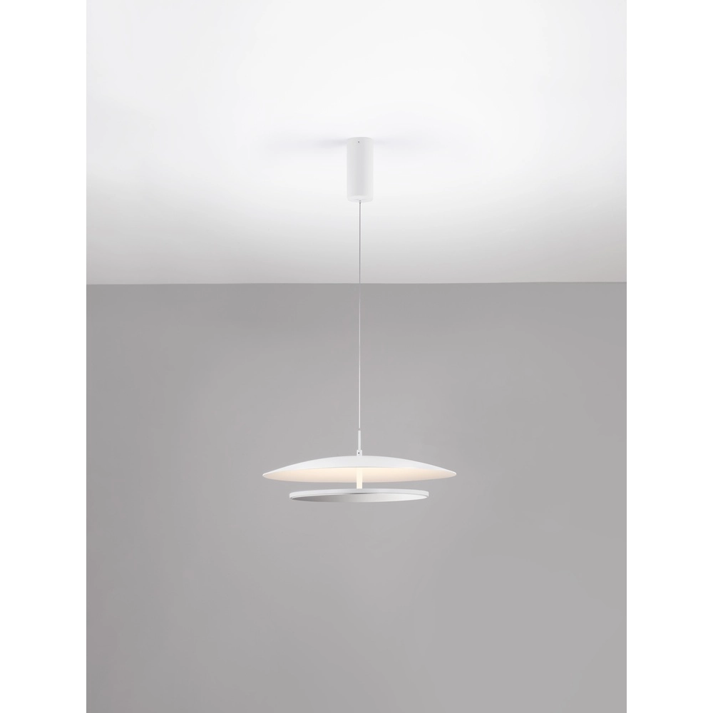 Design pendant lamp Olos white Ø 50cm Lyora 5212017457028