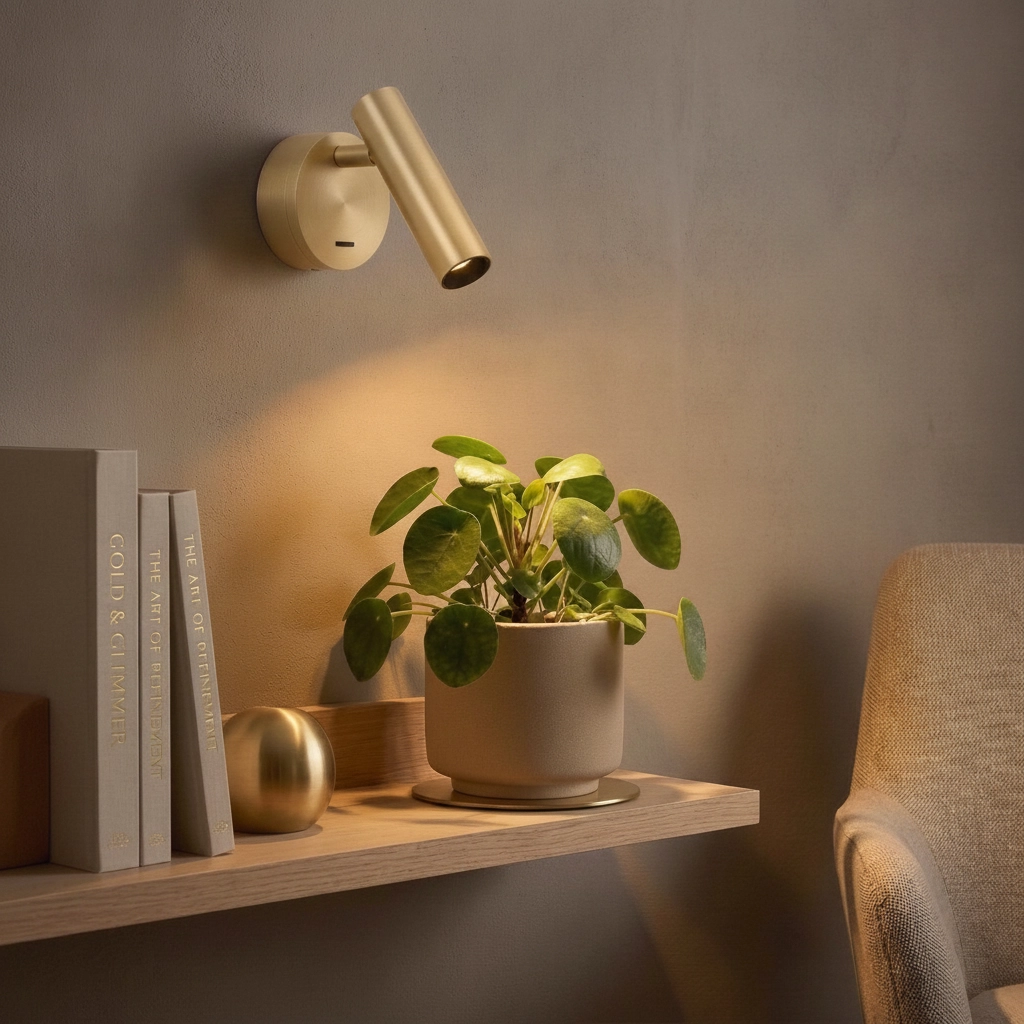 Wall spotlight Clip gold