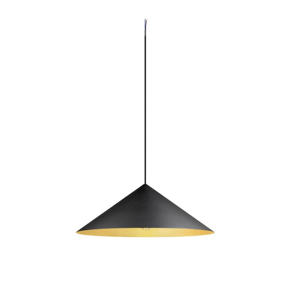 Pendant lamp Magico 55 black with gold Ø 55cm