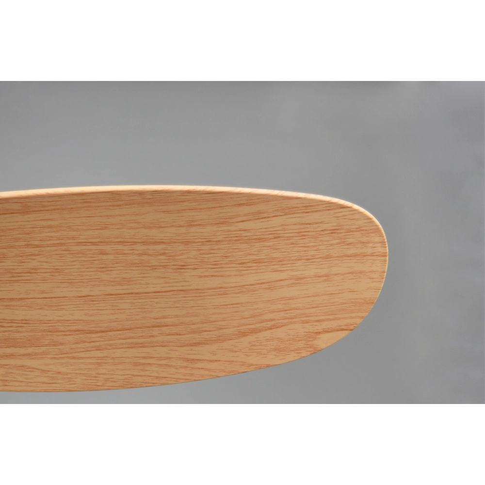 White fan Flen with wooden tops Ø 108cm Trio 4017807689297