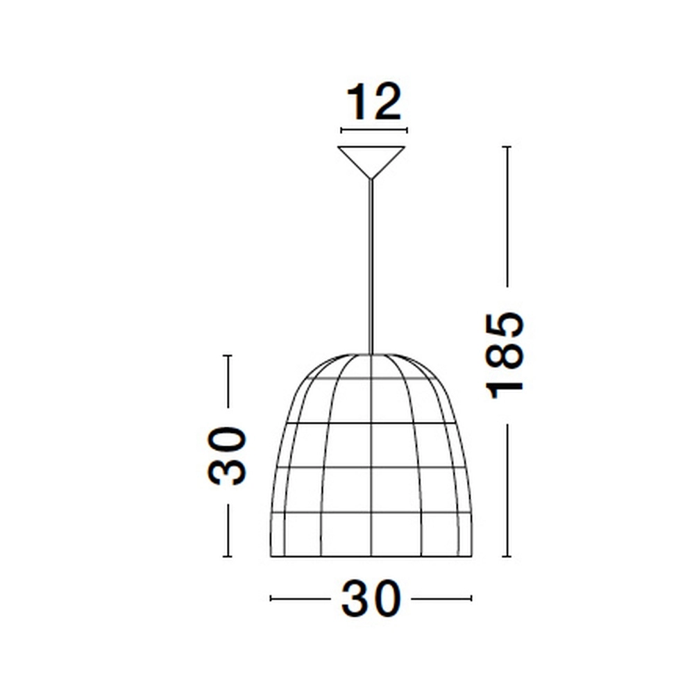 Pendant lamp Marlo rattan Ø 30cm Lyora 5212017438843