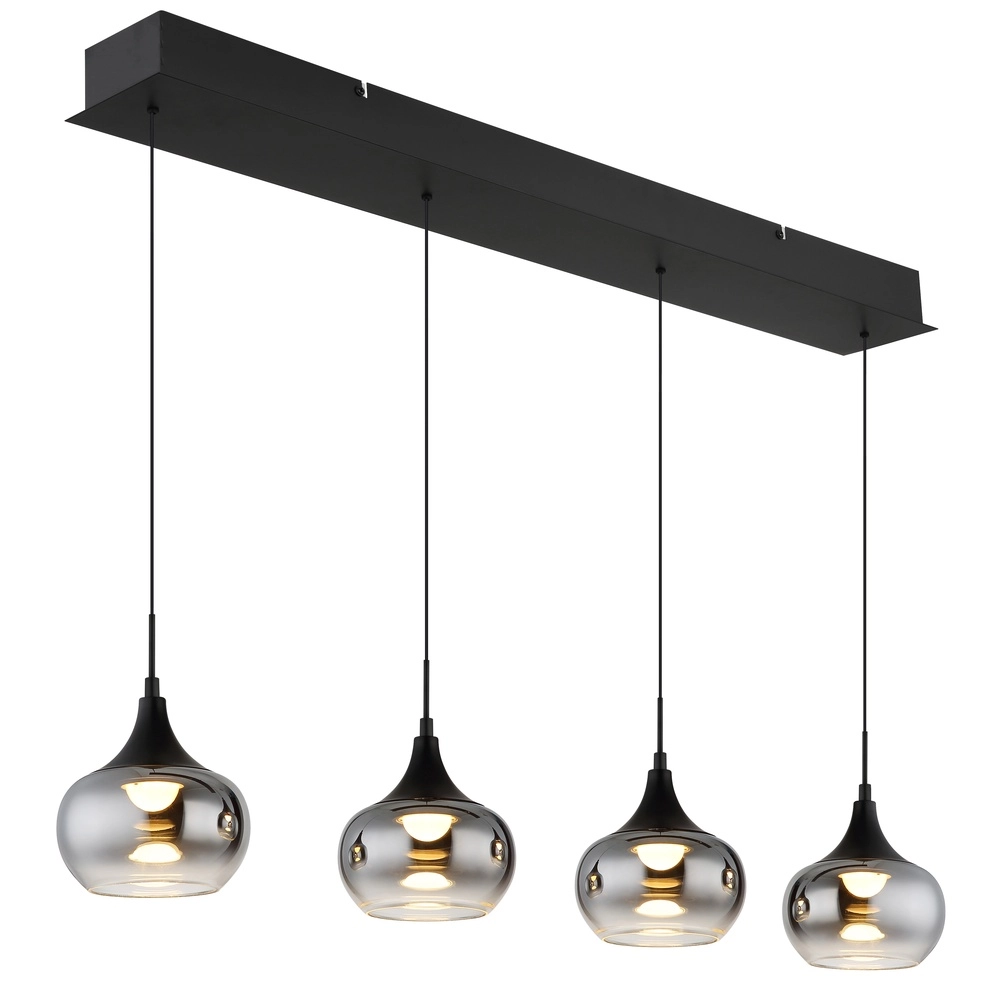 Design pendant lamp Lui 4-light black