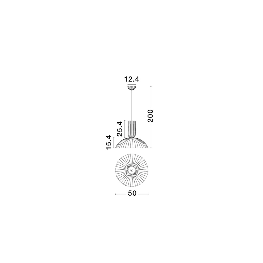 Pendant lamp Ammos white plaster Lyora 5212017469014
