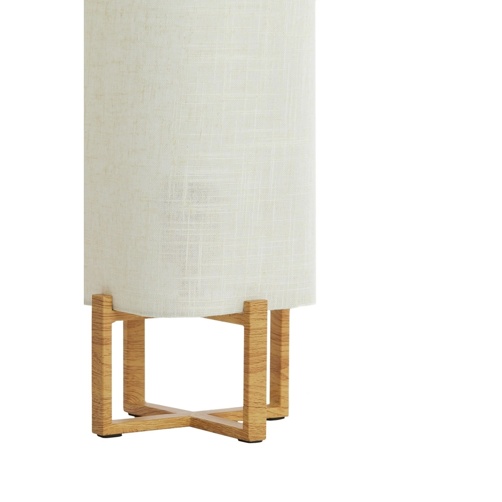 Table lamp Wyn 39cm - cream rope with wood look Light & Living 8717807792541