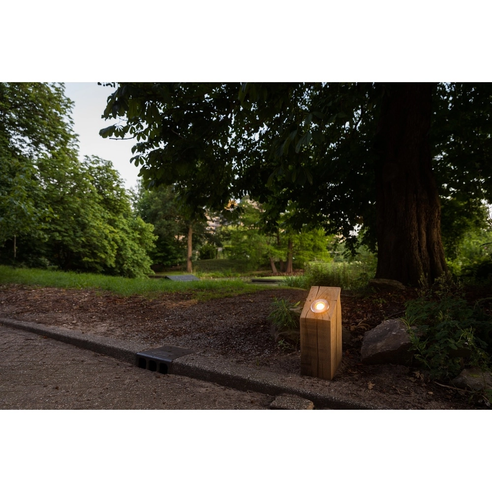Wooden uplighter Sotto Rustic chestnut - 40cm - 2700K Timberlab 8716803514171