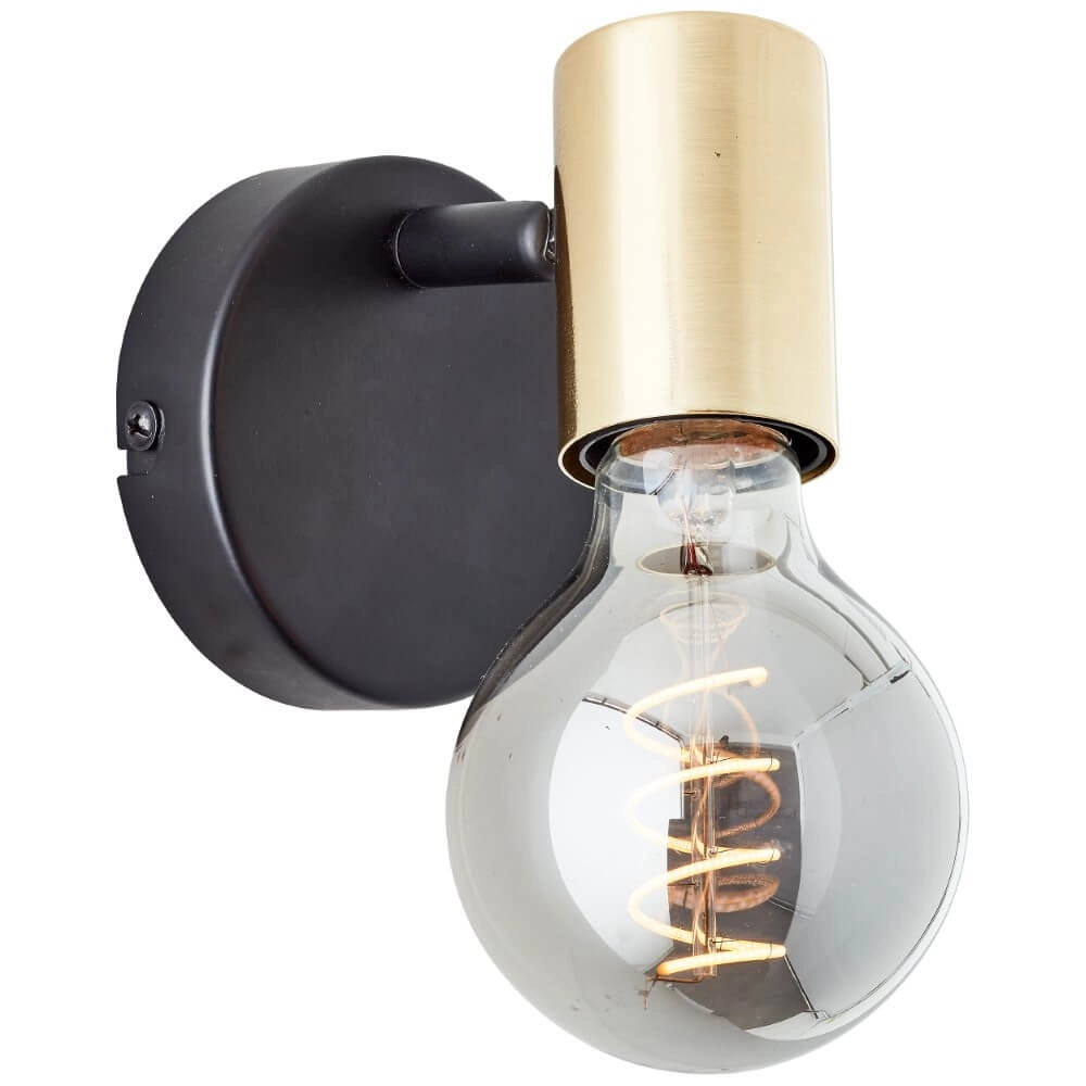Wall lamp Kerry black with gold
