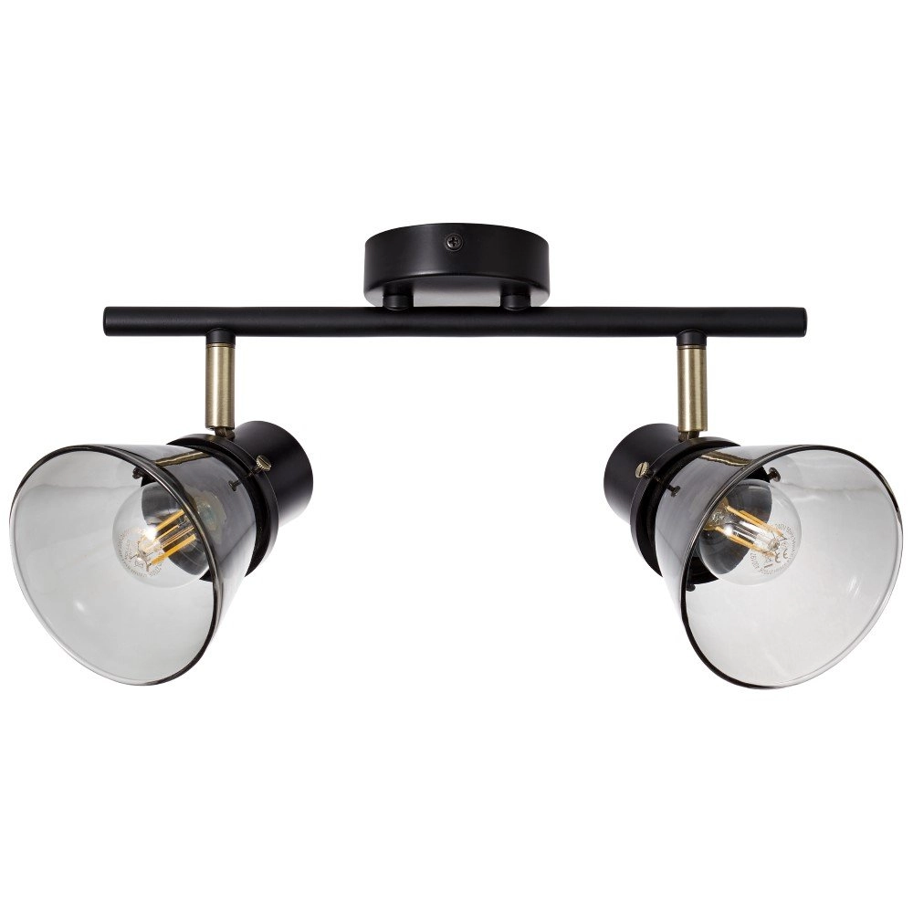 Design ceiling lamp Reflekt 2-light black Brilliant 4004353351723