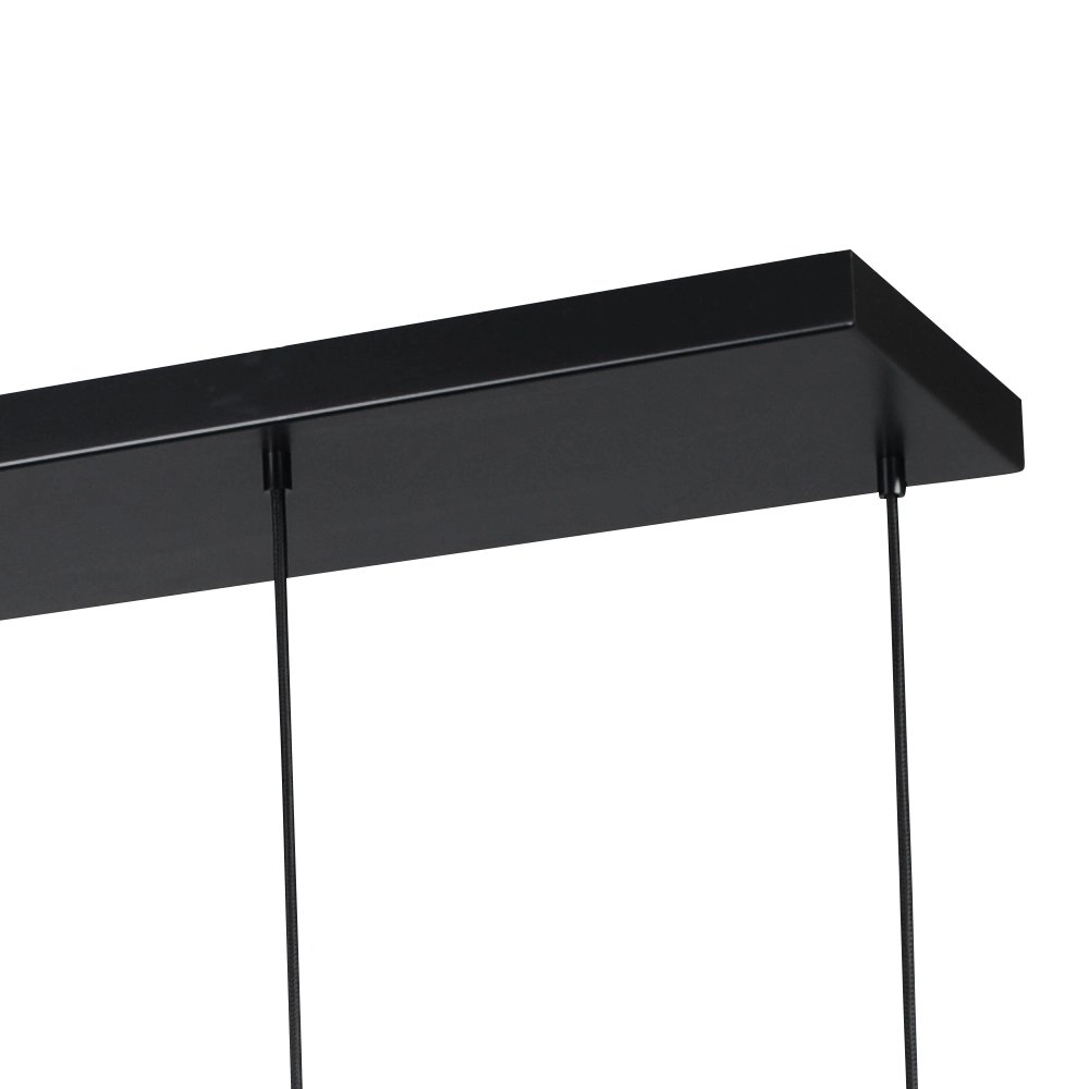 Black dining room hanging lamp Bounty 6-light cylindrical glass Masterlight 8718121247922