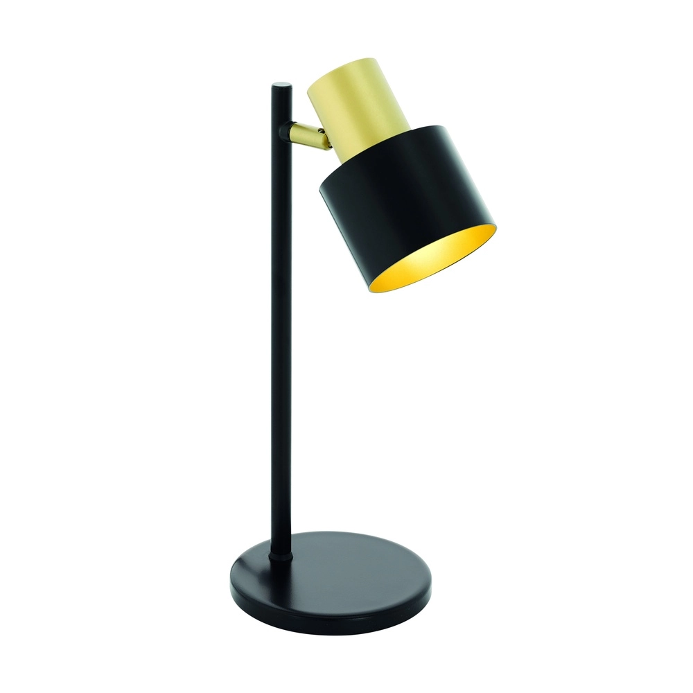 Modern table lamp Fiumara black with gold