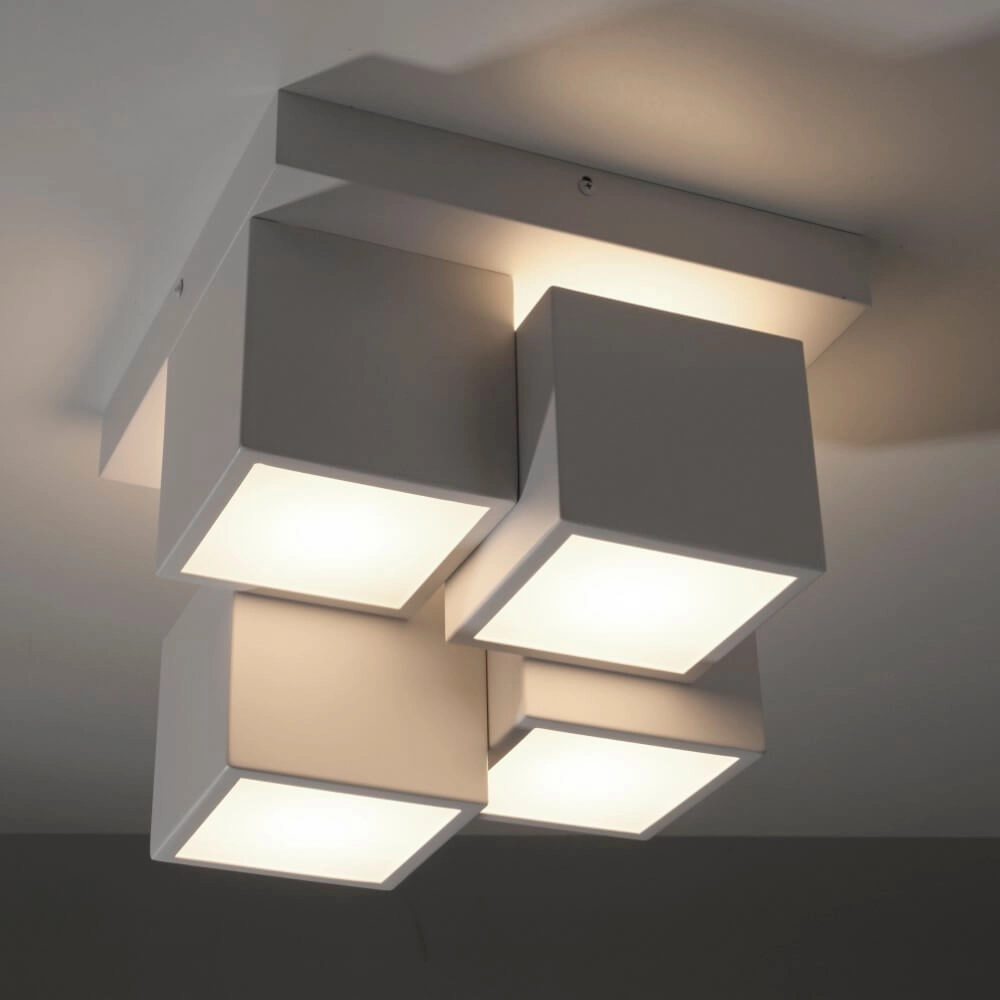 White ceiling lamp Tetris white Just Light 4043689004545