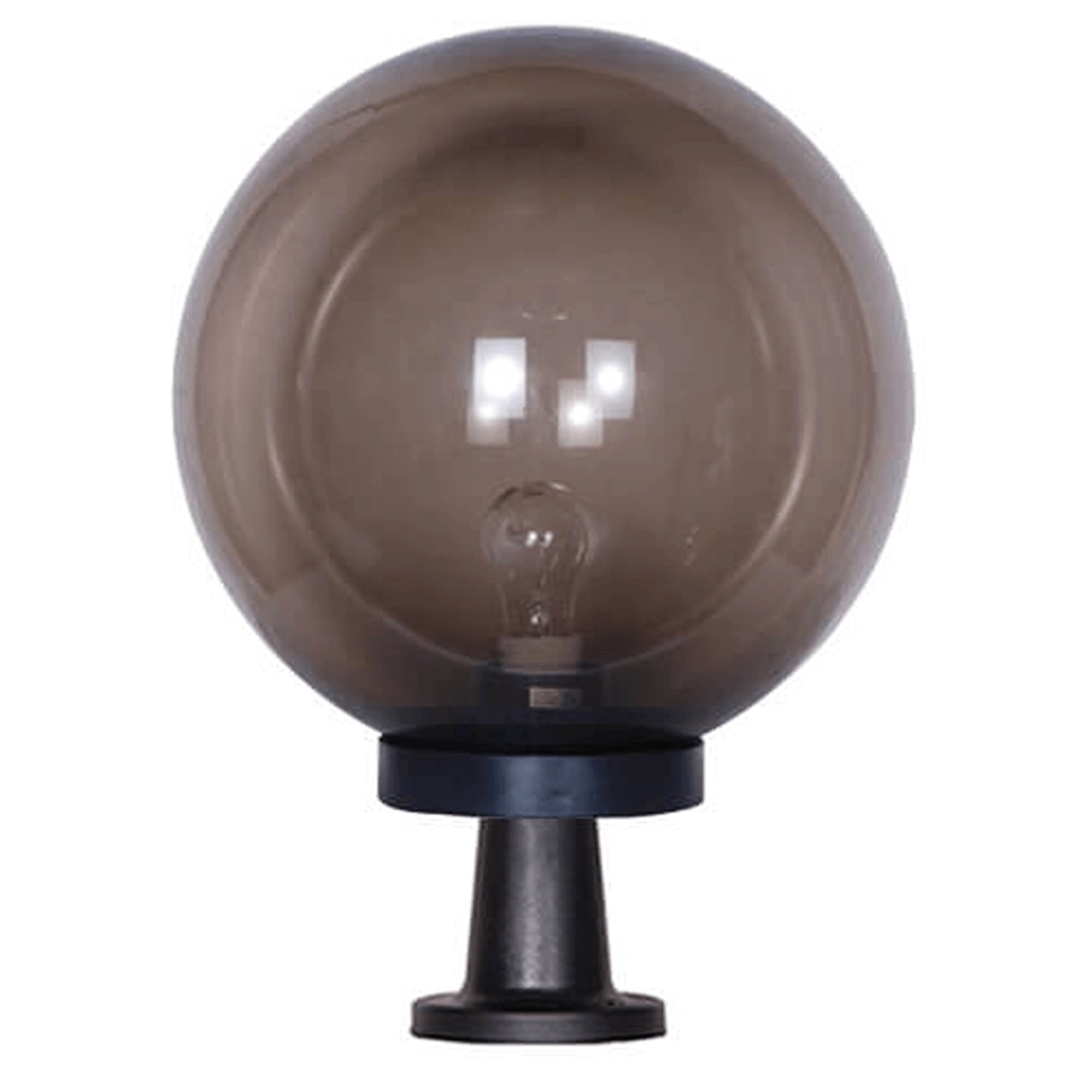 Globe lamp Bolano 58cm. pedestal smoke