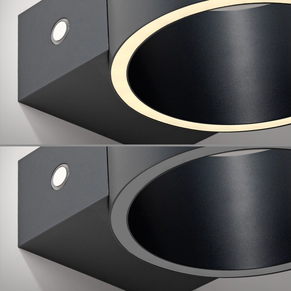 Rechargeable wall lamp Pure Akku Clipse Mystic grey Paul Neuhaus 4012248391754
