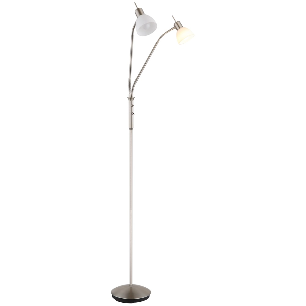 Reading lamp 2-lights Malte nickel Globo 9007371447541