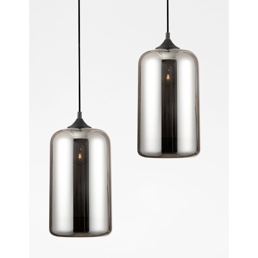 Pendant lamp Savaz chrome glass Ø 17.5 x 29.8cm Lyora 5212017421258