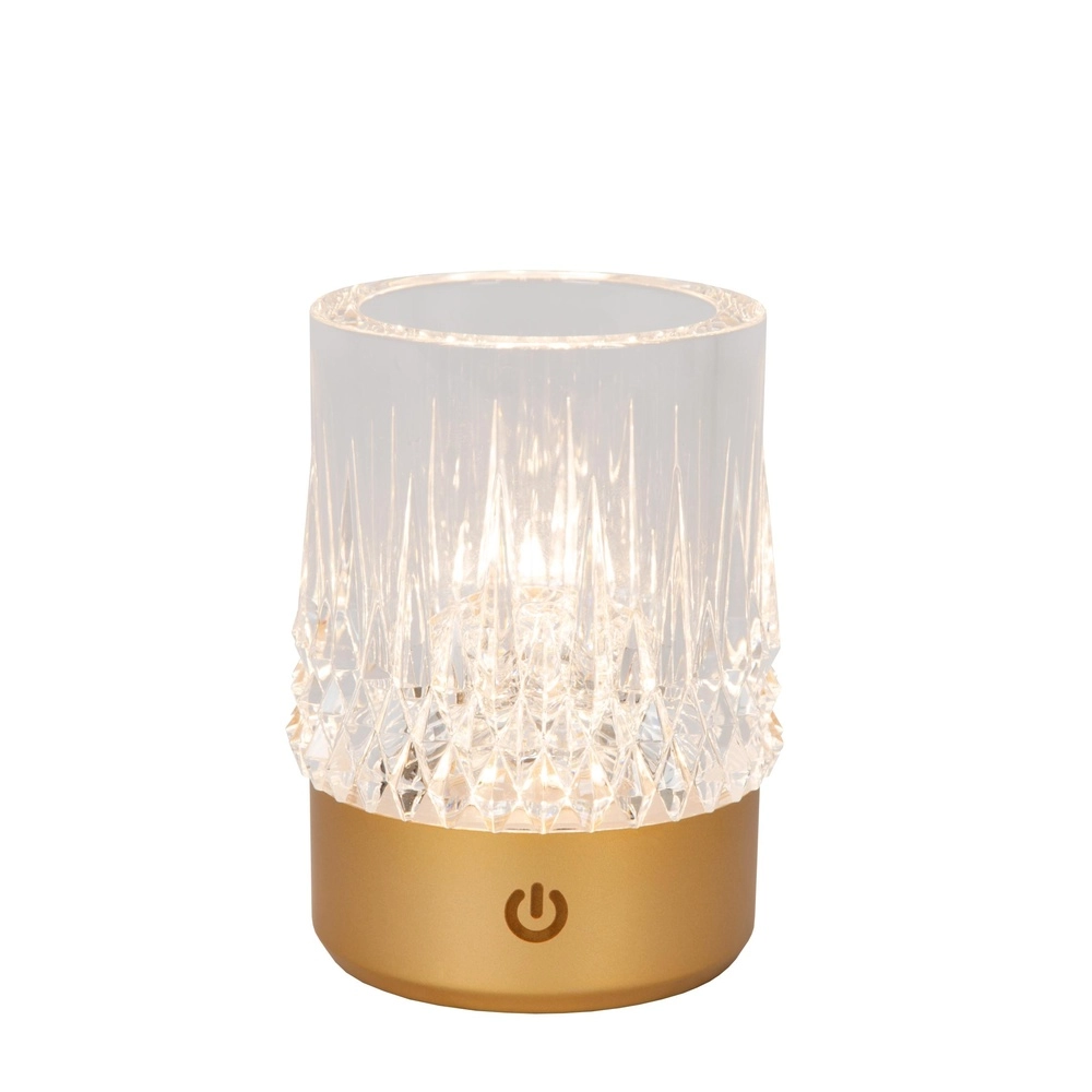 Rechargeable table lamps Lily Set of 3 Gold Lucide 5411212461070