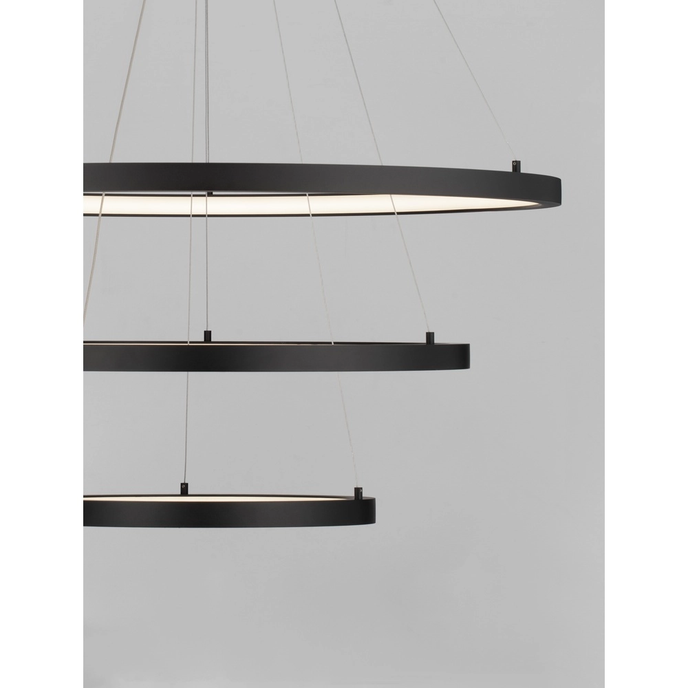 Black pendant lamp Empatia Design Triple Lyora 5212017442710