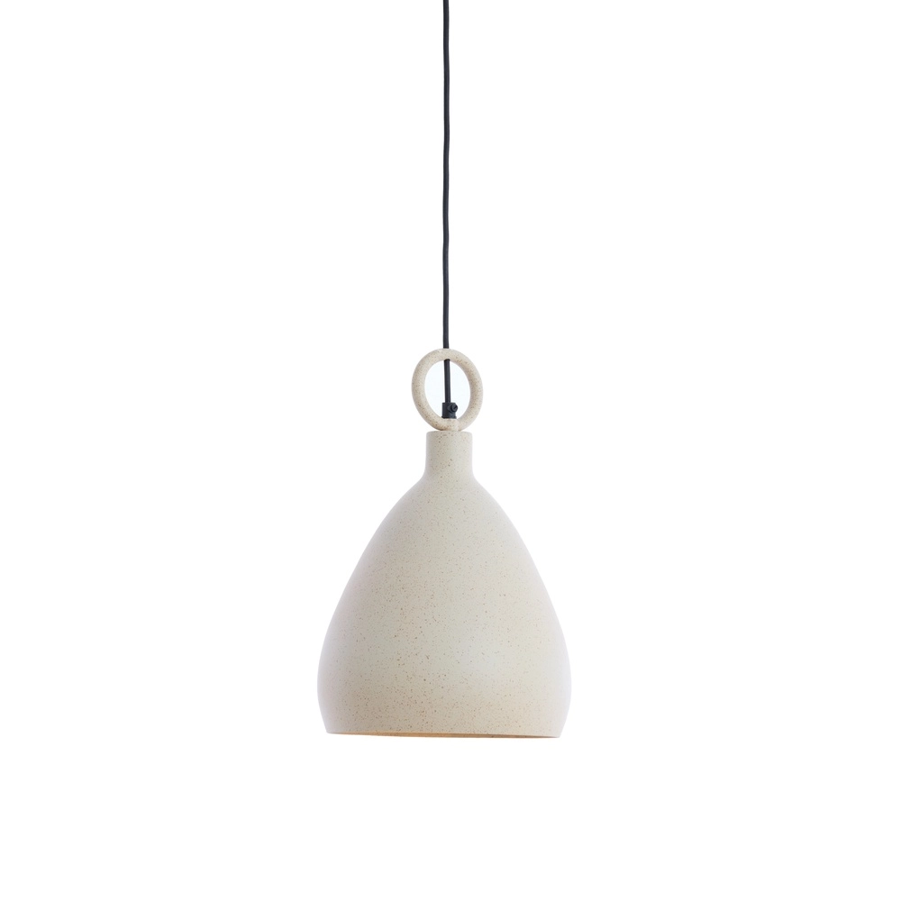 Metal pendant lamp Risari Ø 24cm - sand brown Light & Living 8717807787684