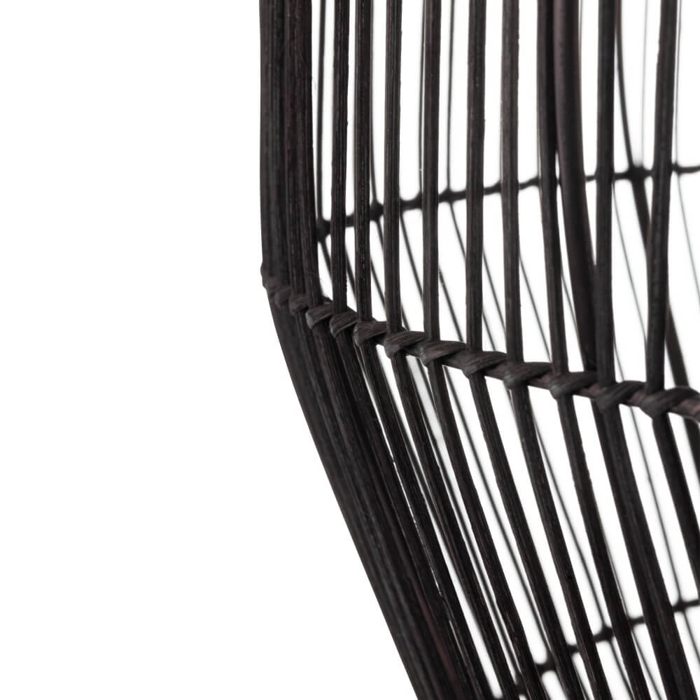 Rattan pendant lamp Haiti M Ø 50cm black Lyora 5903139111676