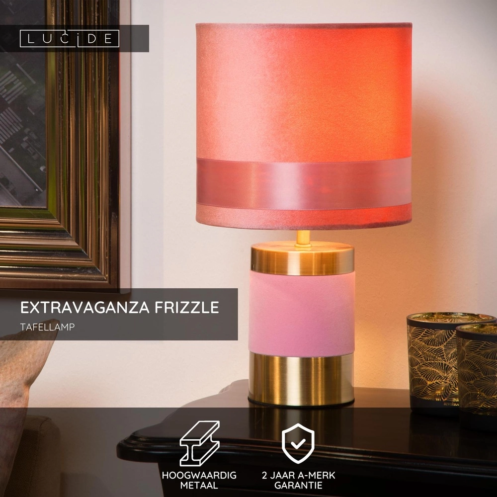 Design table lamp Extravaganza Frizzle pink Lucide 5411212105288
