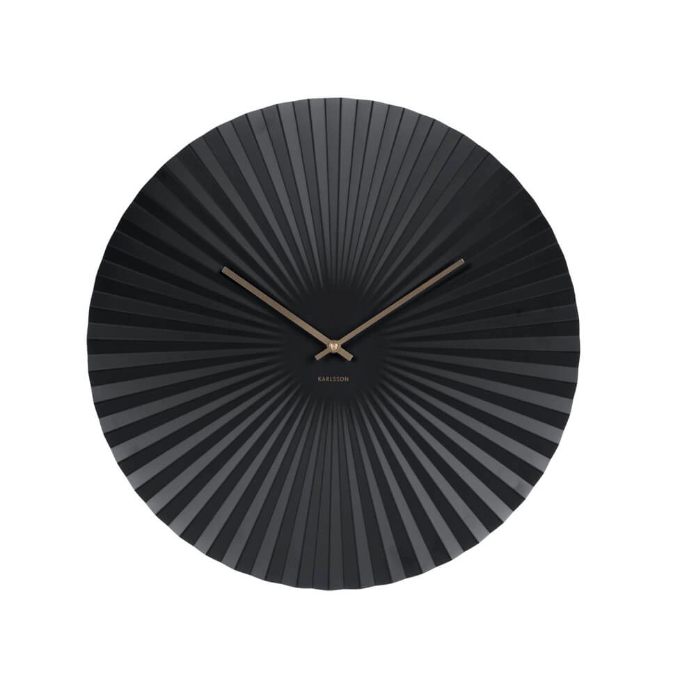 Wall clock Sensu XL black - Ø 50cm