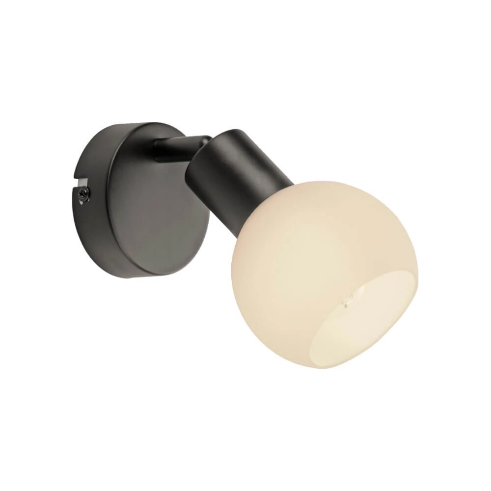 Black wall lamp Loki 1-light Just Light 4043689000752