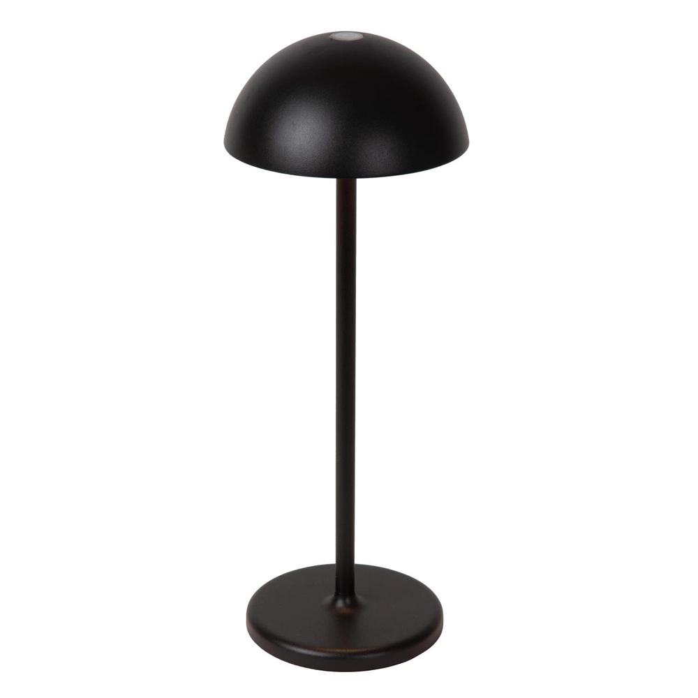 Rechargeable table lamp Joy IP54 black Lucide 5411212151940