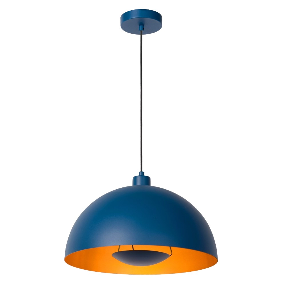Design pendant lamp Siemon blue