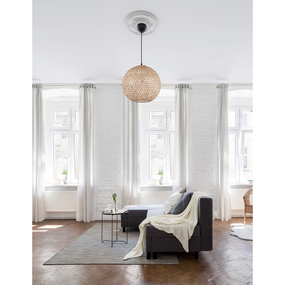 Pendant lamp Melody rattan ball Ø 40cm Lyora 5212017416629