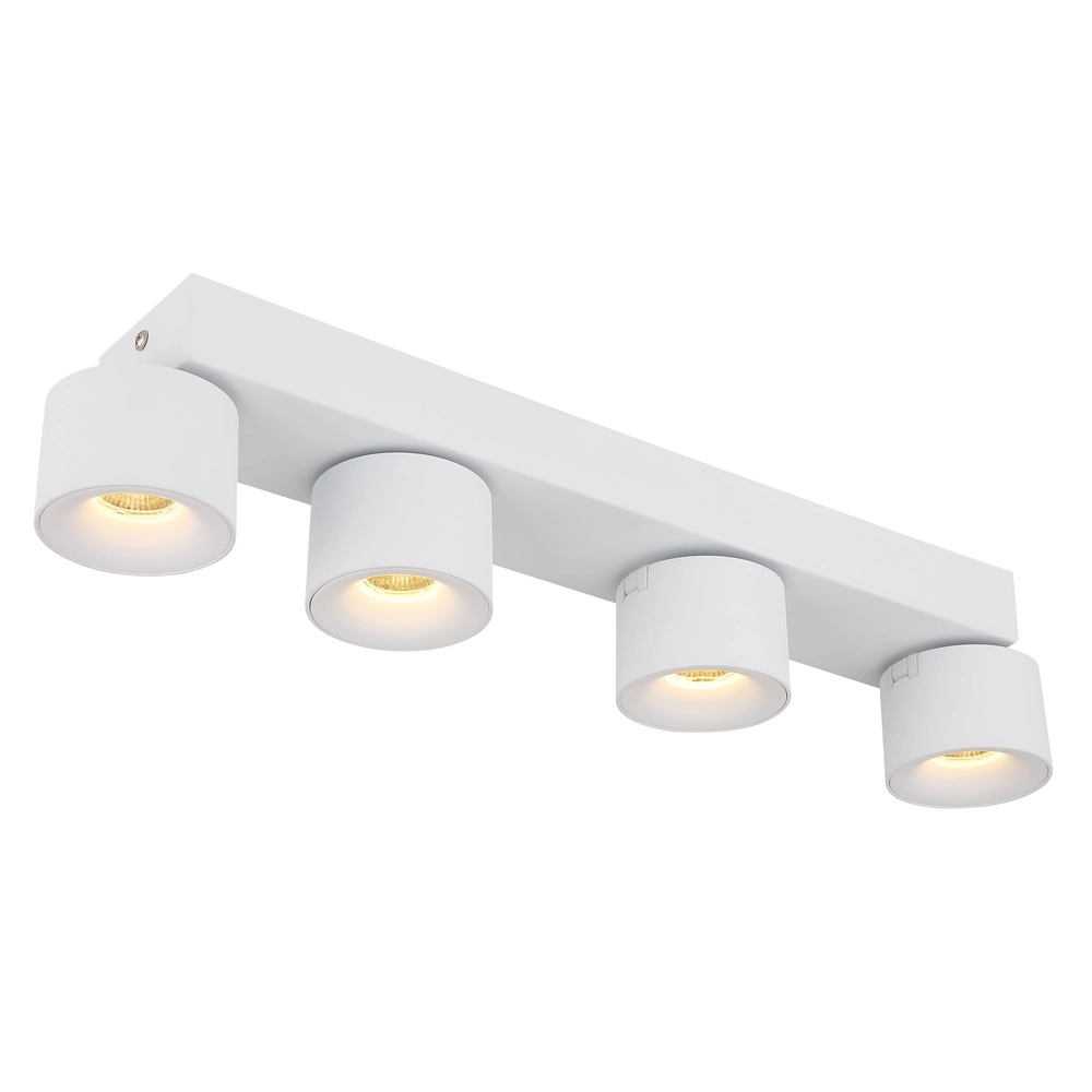 Sleek ceiling lamp Rae 4-light white Globo 9007371447657