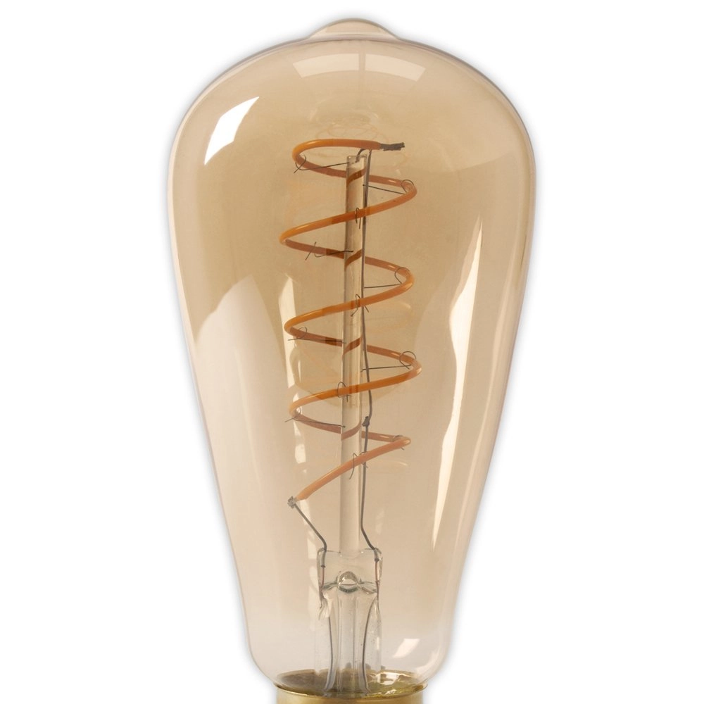 Light source 3,8W - E27 - ST64 - Led - Filament Gold curl Circle 8712879152187