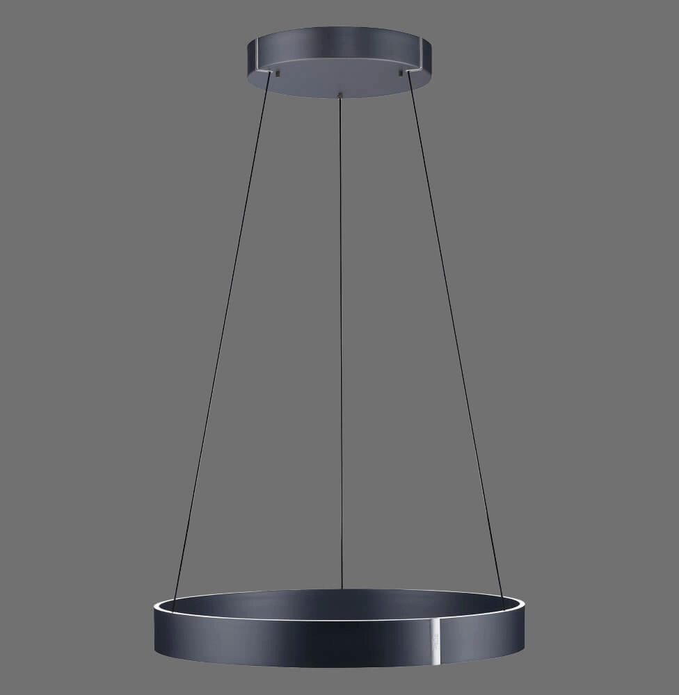 Round hanging lamp Pure E-Clipse gray Ø 70cm Paul Neuhaus 4012248372340