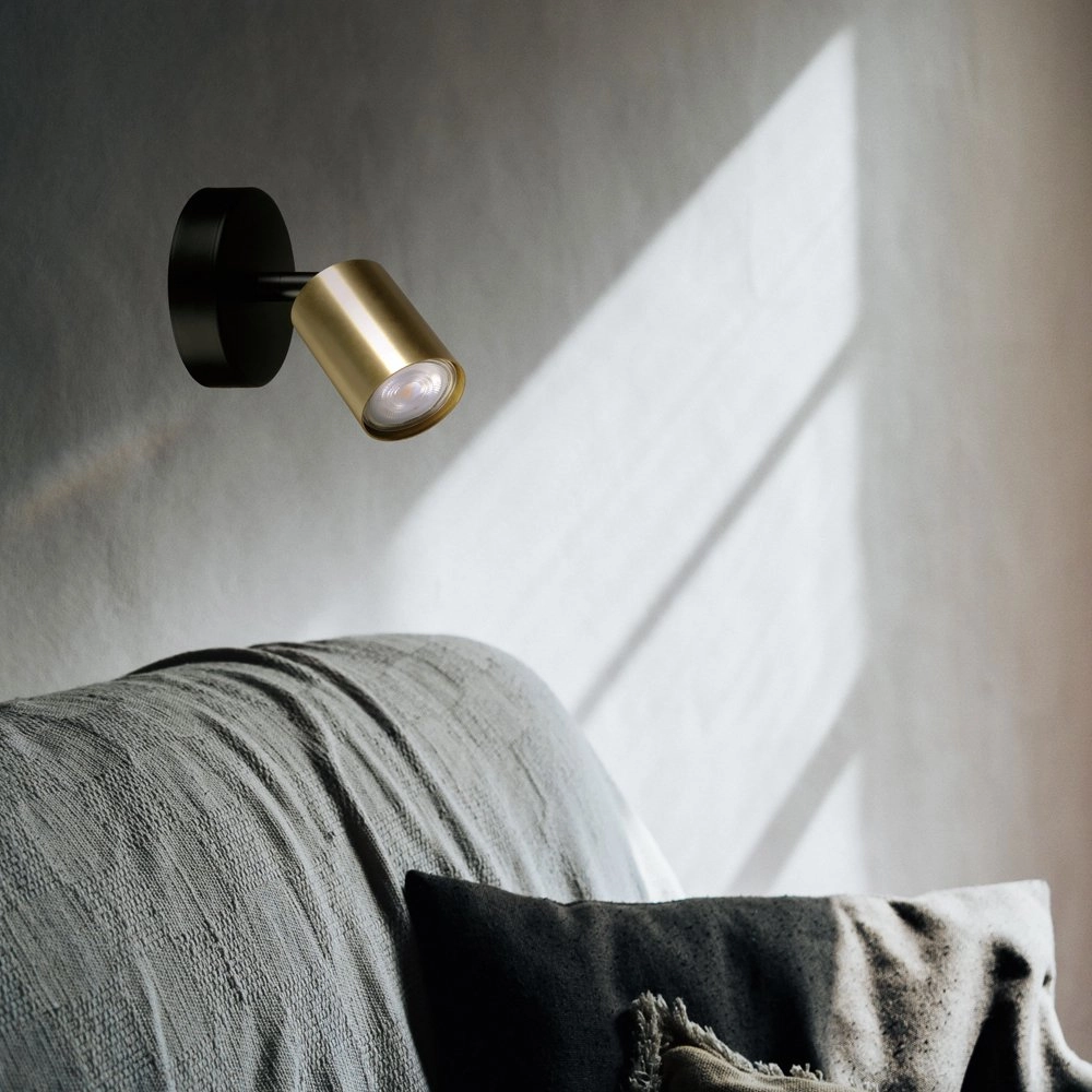 Ceiling lamp black Bounce with golden spot Masterlight 8718121209333