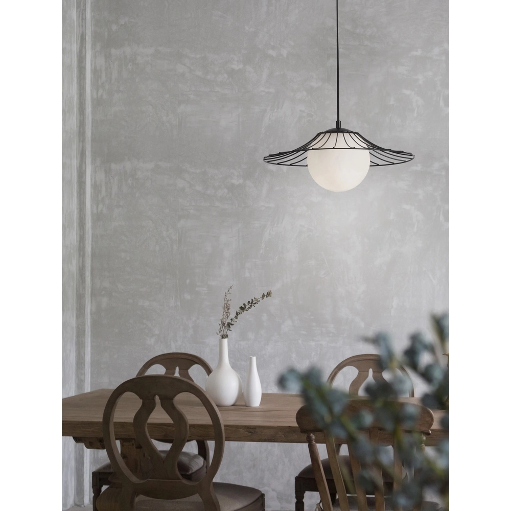 Black pendant lamp Fly Ø 36cm