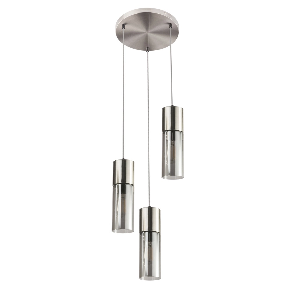 3-light pendant lamp Annika Nickel design Globo 9007371412686