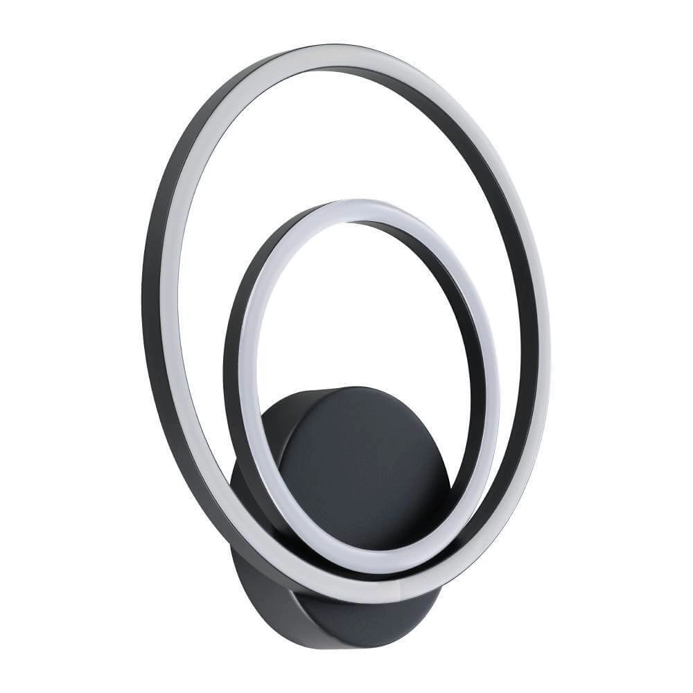 Wall lamp with rings Lanacera black with gold Stars of Light 9008606221424