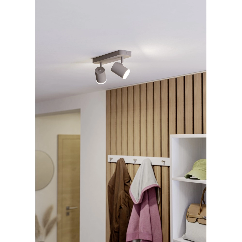 Surface-mounted spot 2-lights Consuma 1 sand brown Eglo 9008606397273