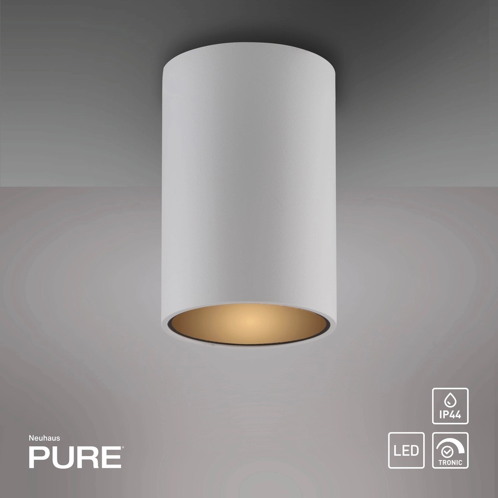 Ceiling surface-mounted spot Pure Point Ø 6cm - white Paul Neuhaus 4012248395660