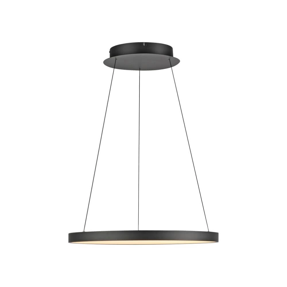 Round pendant lamp Hoop black Paul Neuhaus 4012248384695