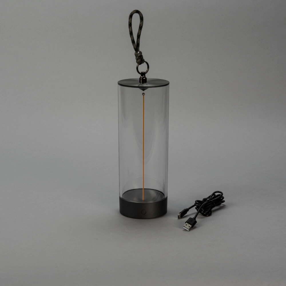 Rechargeable lamp Edison S anthracite KonstSmide 7318307846379
