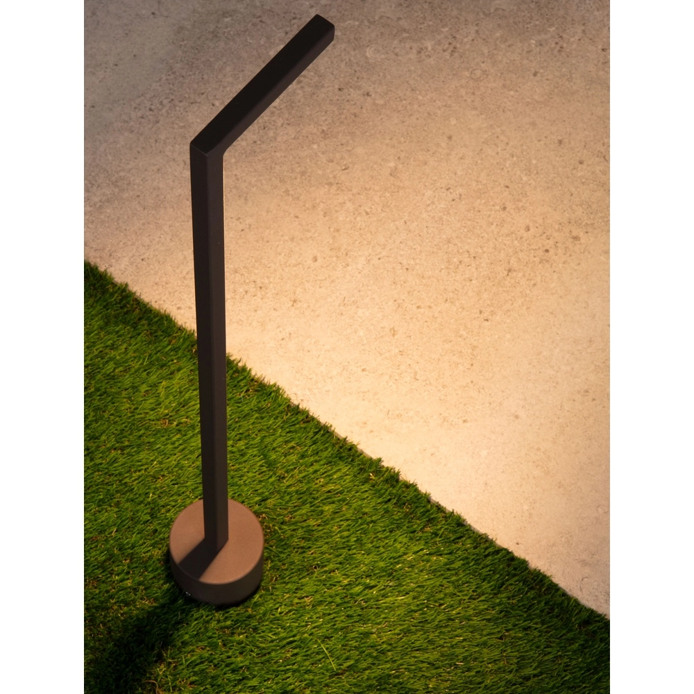 Sleek garden lamp Pipe Rust brown 64.5cm