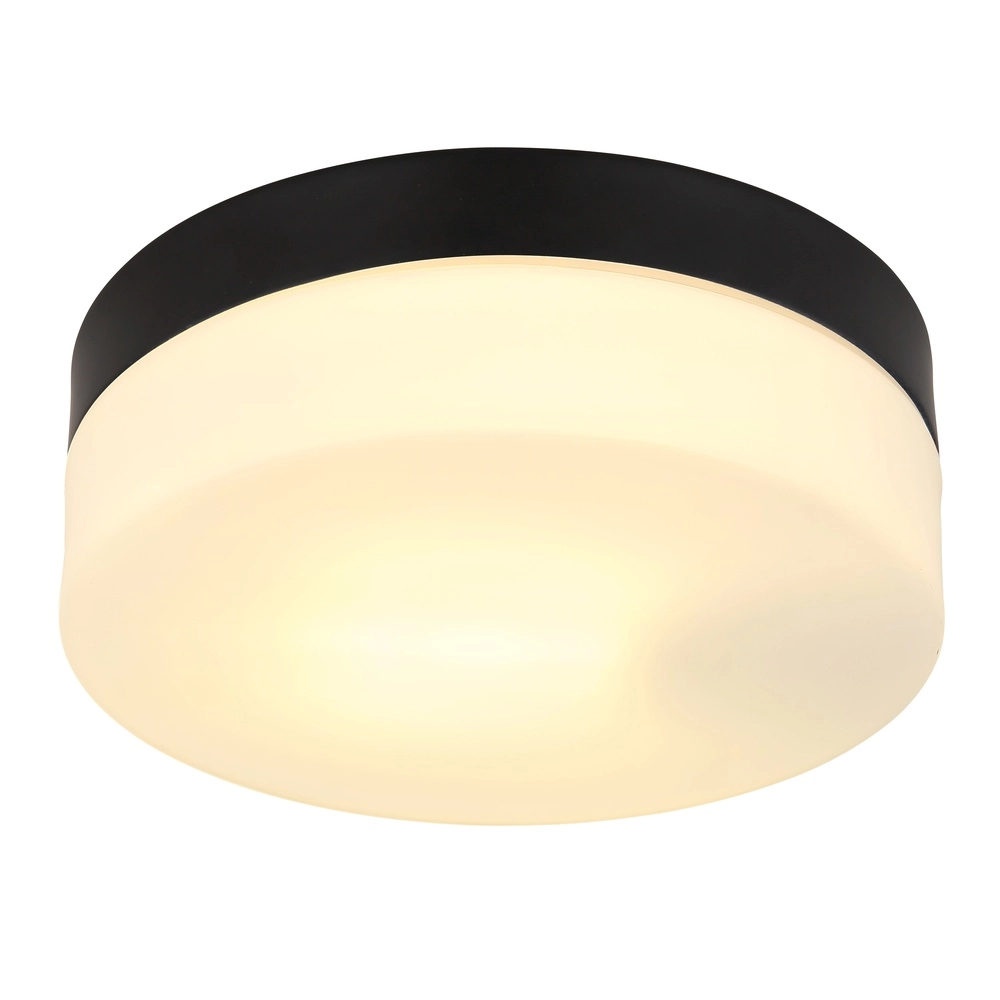 Design ceiling light Vranos black for outdoor use Ø 18.4cm