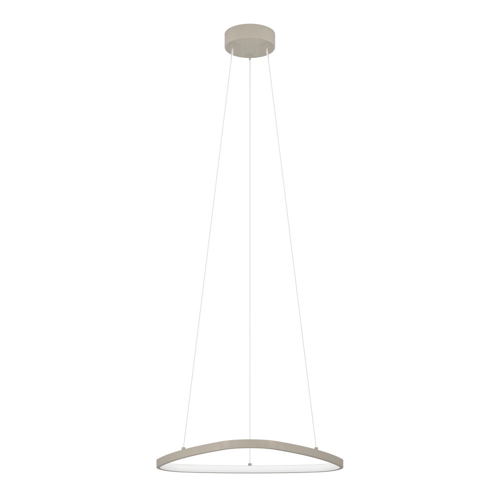 Modern pendant lamp Leporano sand brown
