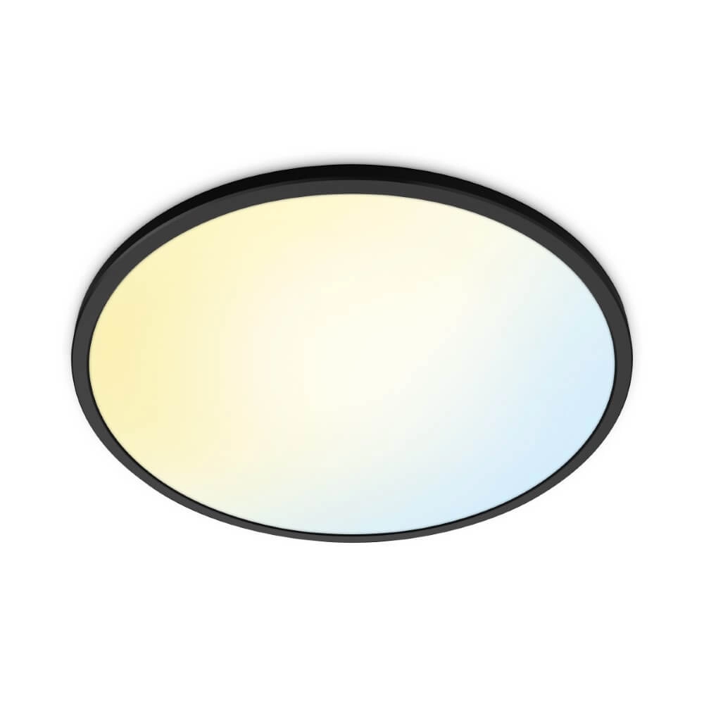 Smart ceiling light SuperSlim Ø 43cm - black WiZ 8719514554955