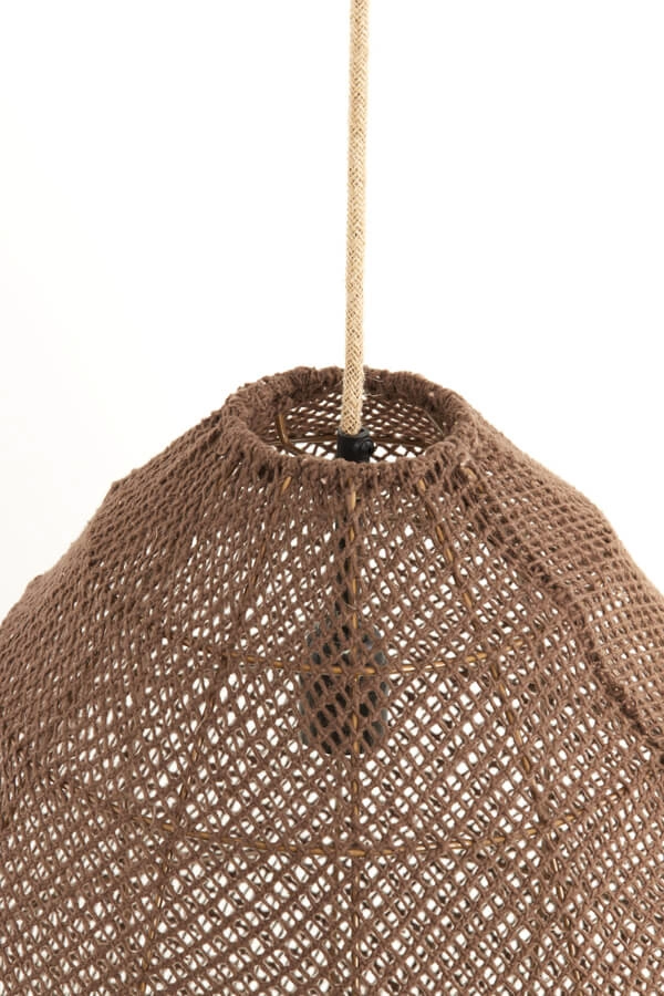 Japandi pendant lamp Makassar brown Ø 50cm Light & Living 8717807706463