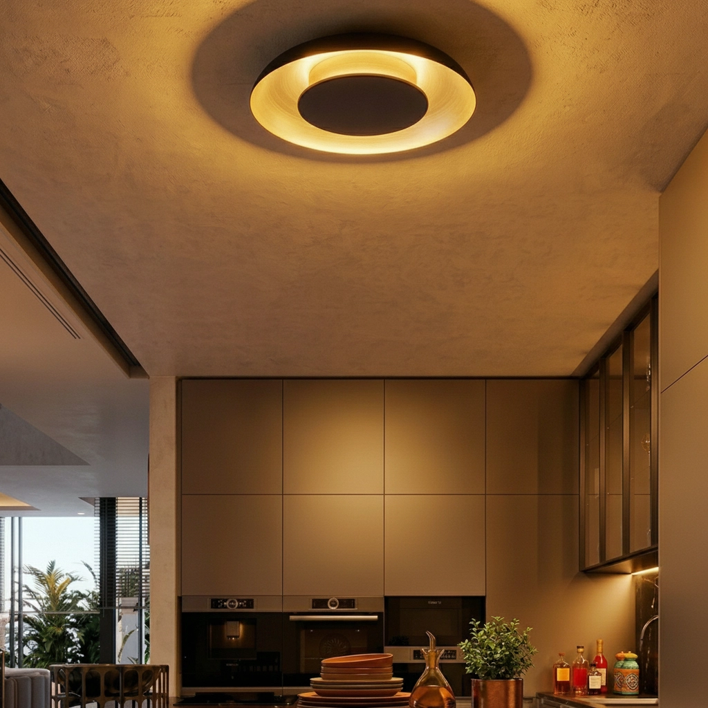 Design ceiling lamp Epos Ø 40cm black with gold