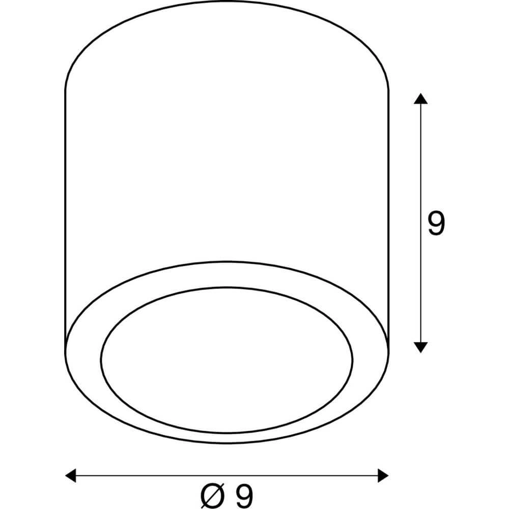 Surface-mounted spot Oculus anthracite SLV 4024163297813