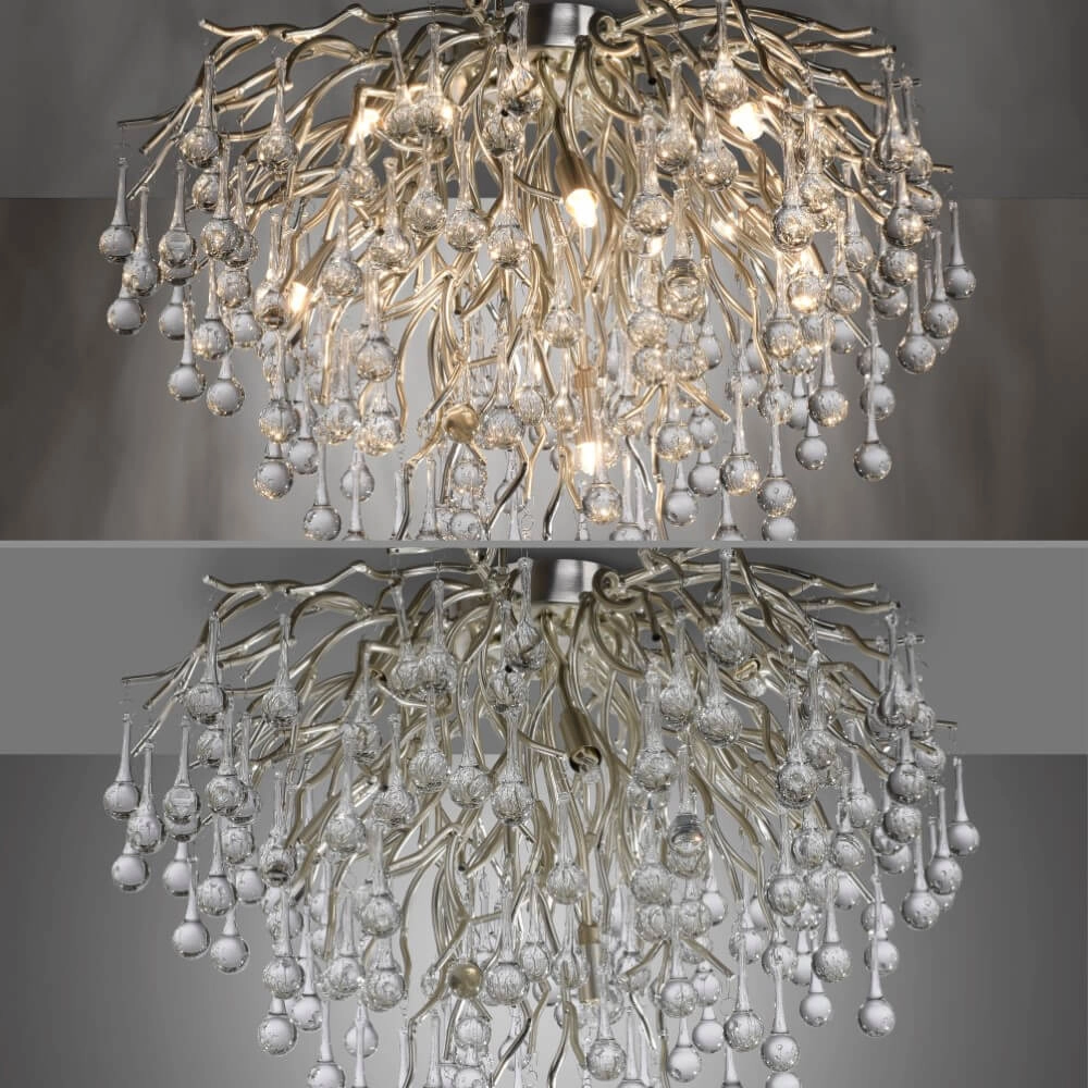 Chandelier Icicle metal 50cm Paul Neuhaus 4012248352090